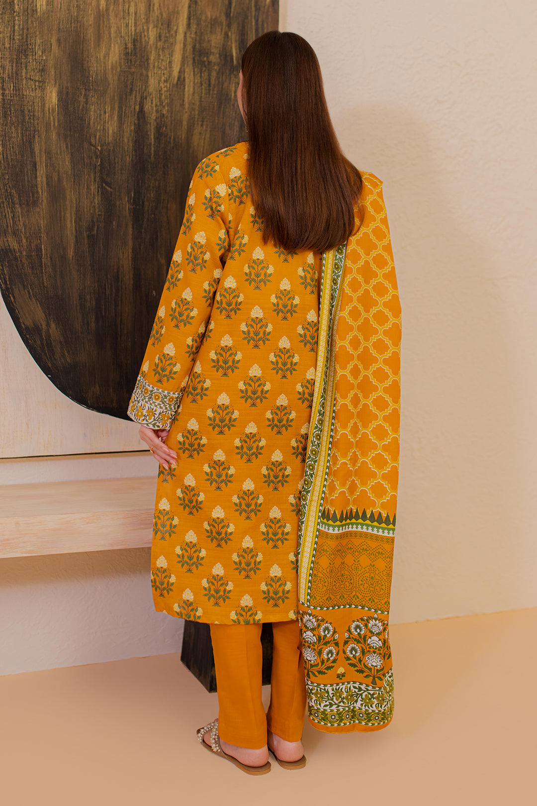 Zellbury | Winter Pret | Kurta Shawl Trouser - 2946 - House Of Hania