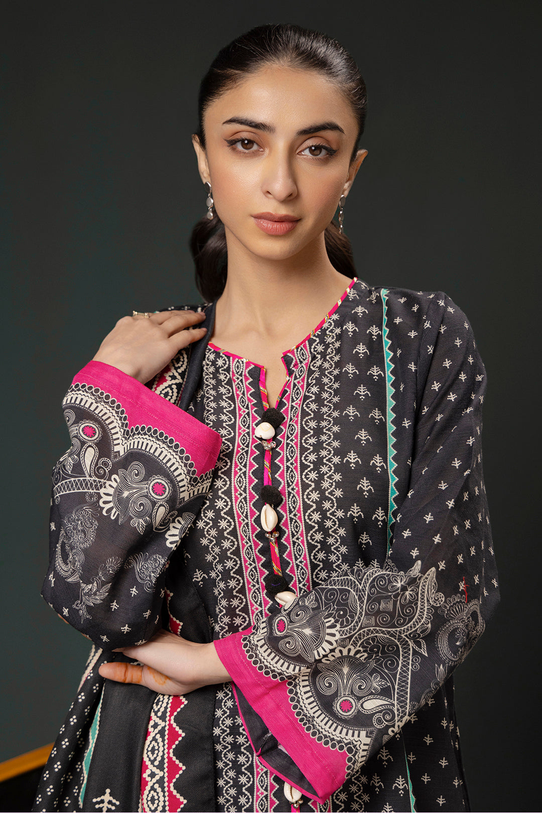Zellbury | Winter Pret | Kurta Shawl Trouser - 3008 - House Of Hania