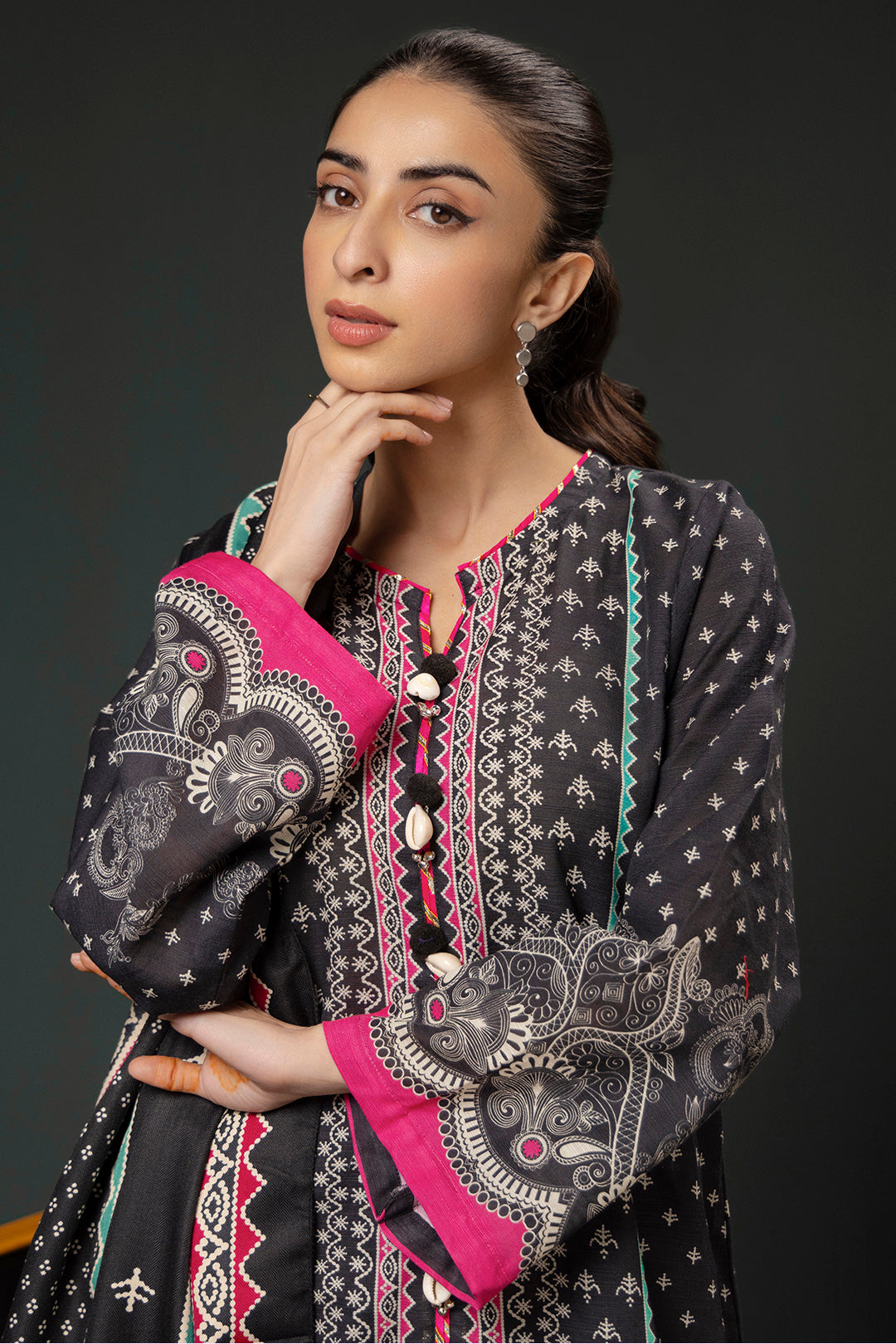 Zellbury | Winter Pret | Kurta Shawl Trouser - 3008 - House Of Hania