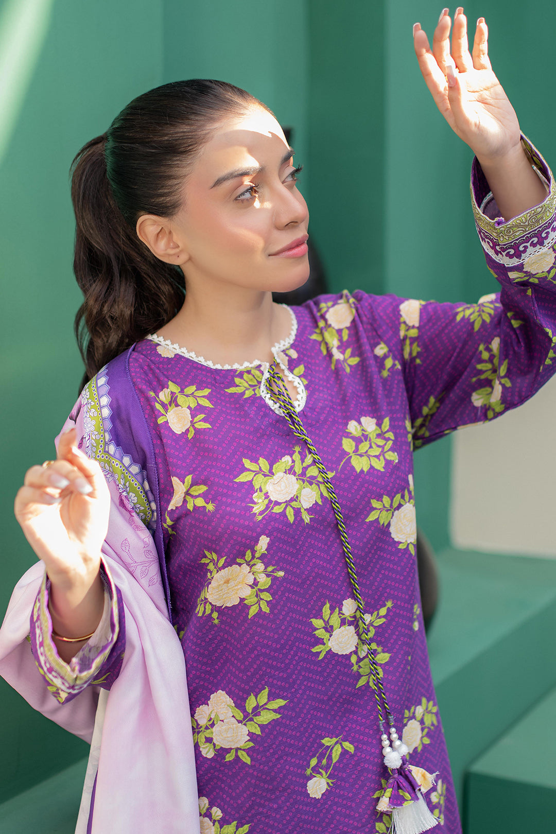 Zellbury | Winter Pret | Kurta Shawl Trouser - 3010 - House Of Hania