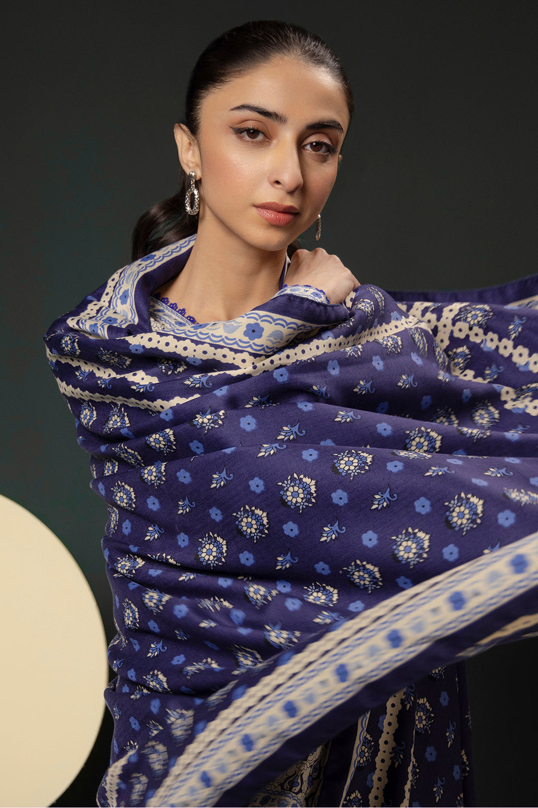 Zellbury | Winter Pret | Kurta Shawl Trouser - 3153 - House Of Hania