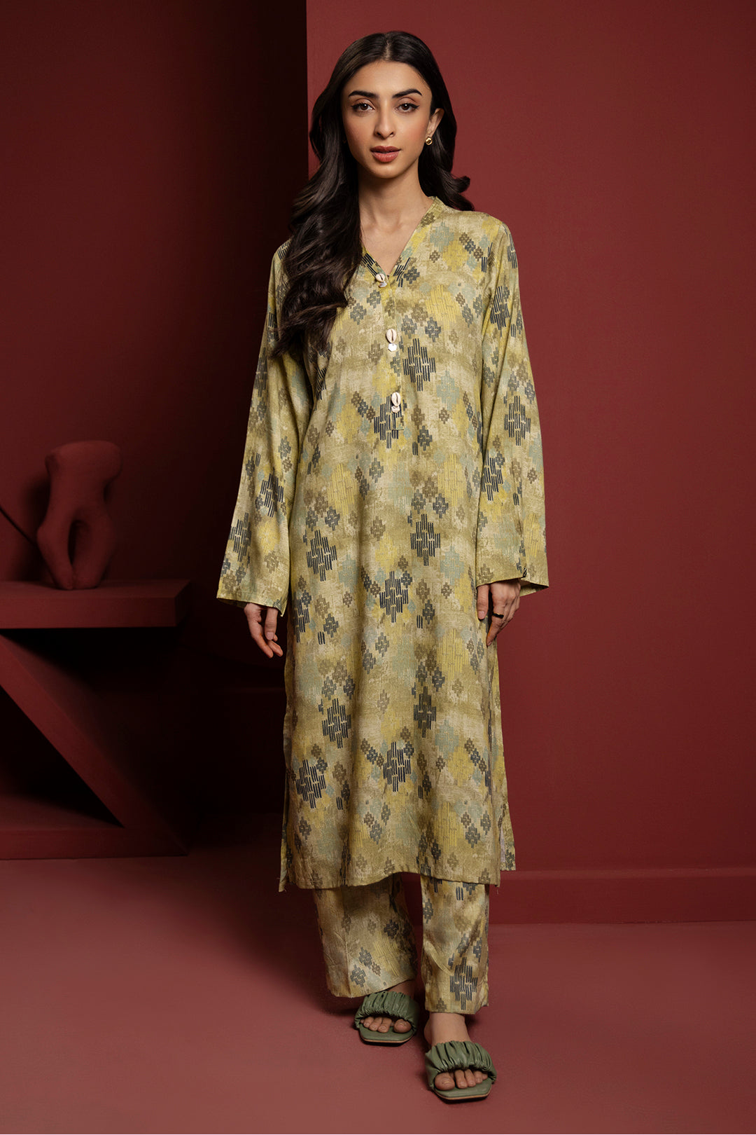 Zellbury | Winter Pret | Kurta Trouser - 3035 - House Of Hania