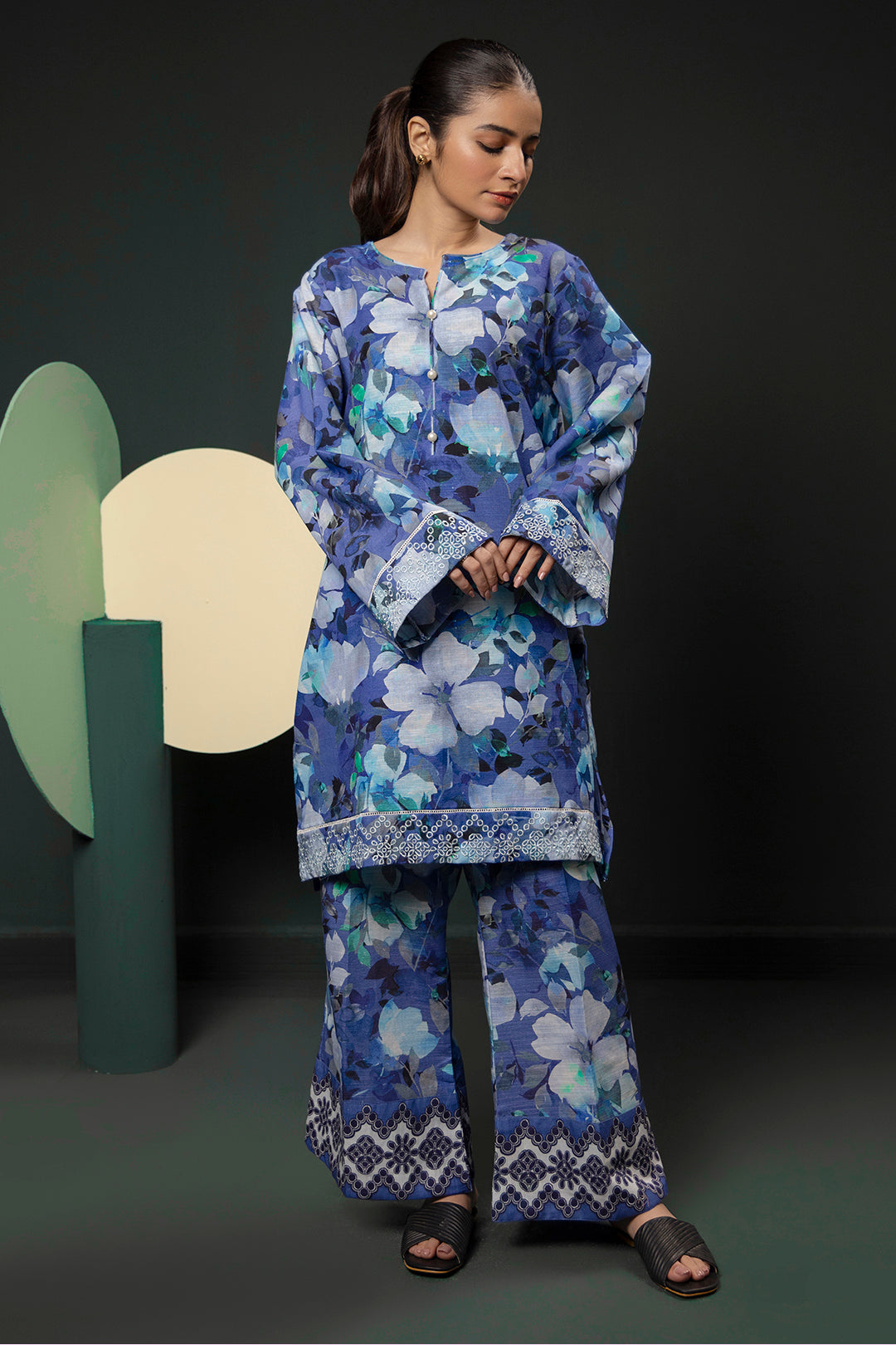 Zellbury | Winter Pret | Kurta Trouser - 3086 - House Of Hania