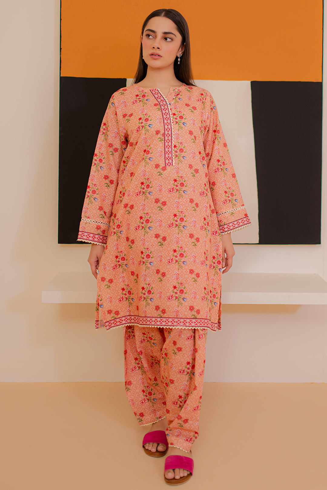 Zellbury | Winter Pret | Kurta Trouser - 3166 - House Of Hania