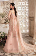 Zevk Afsanah Luxury Embroidered Net 3Pc Suit - Mushq - House Of Hania