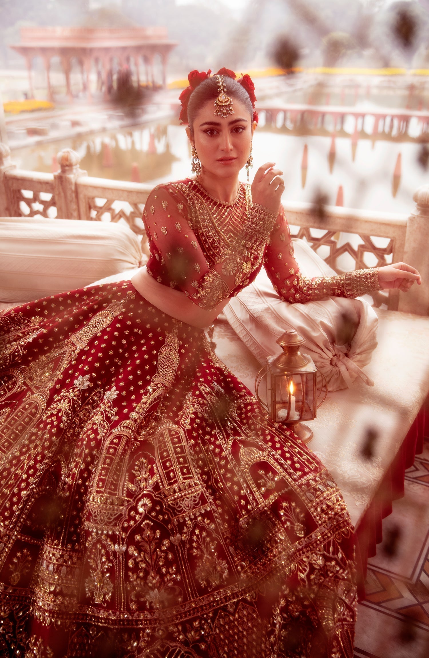 Zevk Afsanah Luxury Embroidered Net 3Pc Suit - Pari Zad - House Of Hania