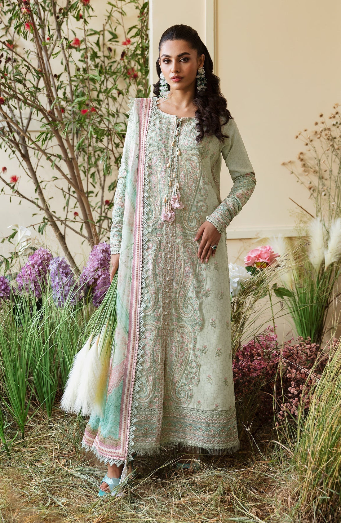 Zevk | Flora Festive Lawn | BLOSSOM - House Of Hania