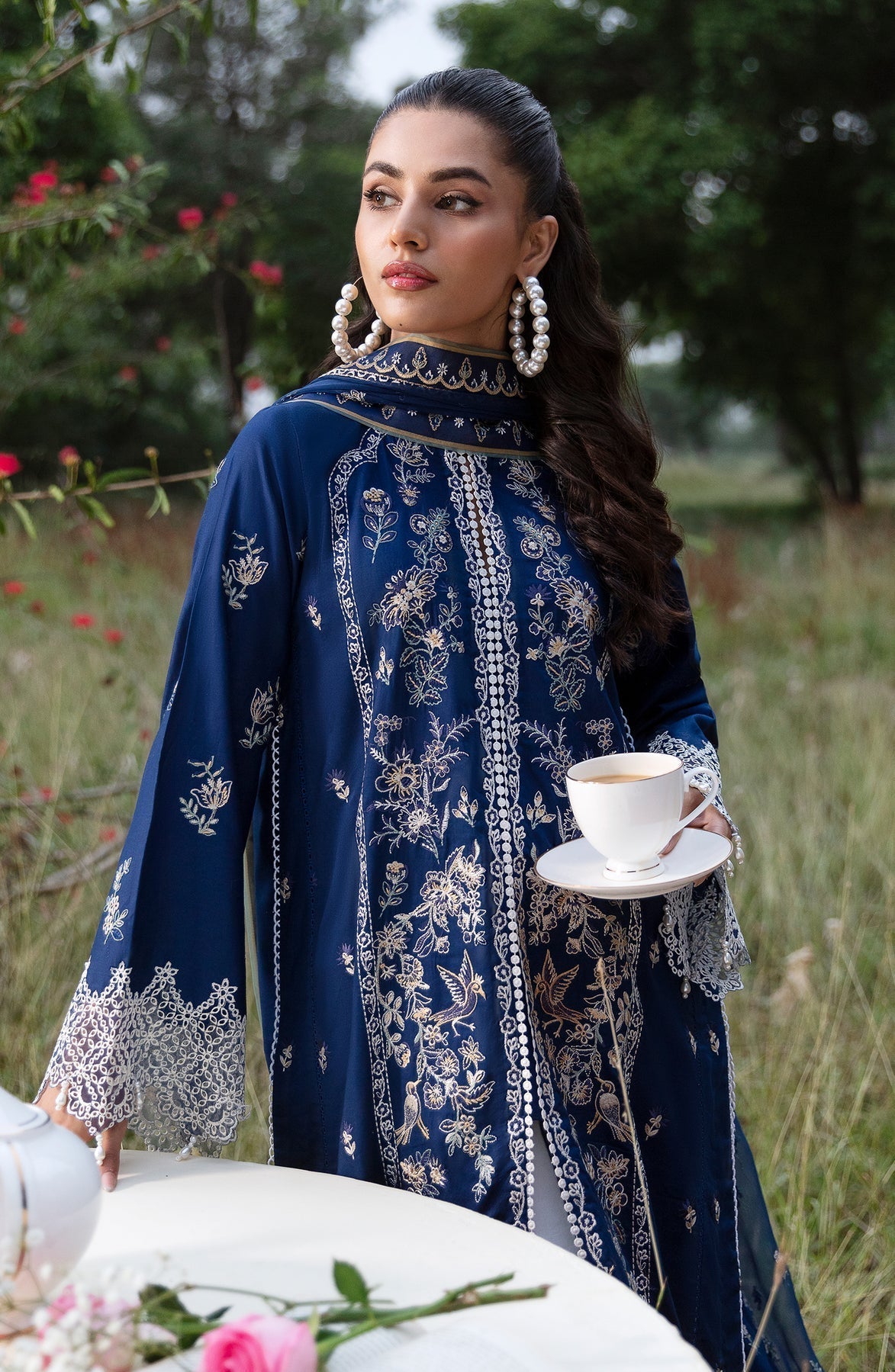 Zevk | Flora Festive Lawn | DAISY - House Of Hania