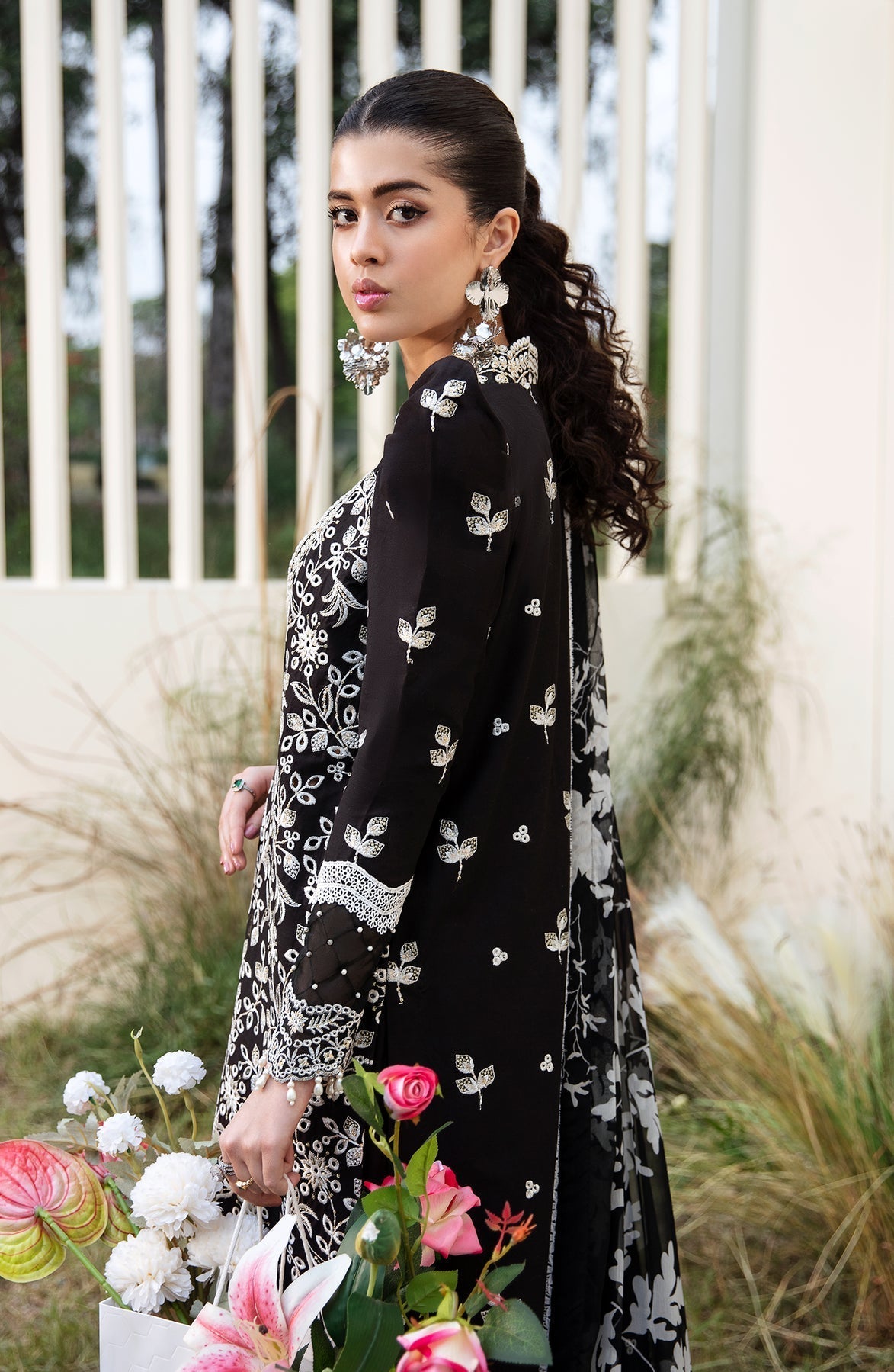 Zevk | Flora Festive Lawn | DUSK - House Of Hania