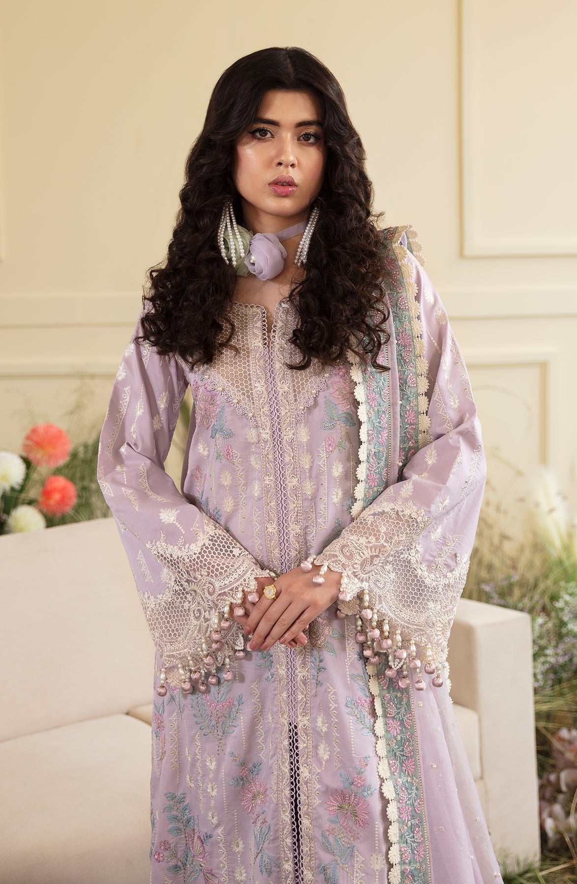 Zevk | Flora Festive Lawn | FLORA - House Of Hania