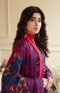 Zevk | Flora Festive Lawn | FUCHSIA - House Of Hania