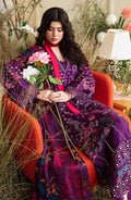 Zevk | Flora Festive Lawn | FUCHSIA - House Of Hania