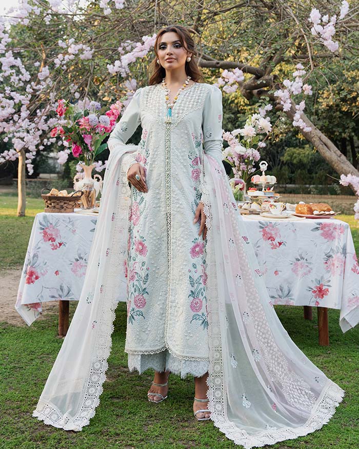 Zevk | Flora Festive Lawn | JASMINE - House Of Hania