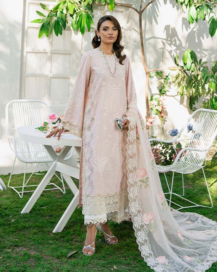 Zevk | Flora Festive Lawn | LOTUS - House Of Hania