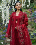 Zevk | Flora Festive Lawn | RED ROSE - House Of Hania