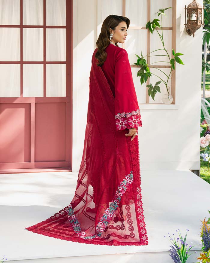 Zevk | Flora Festive Lawn | ZINNIA - House Of Hania