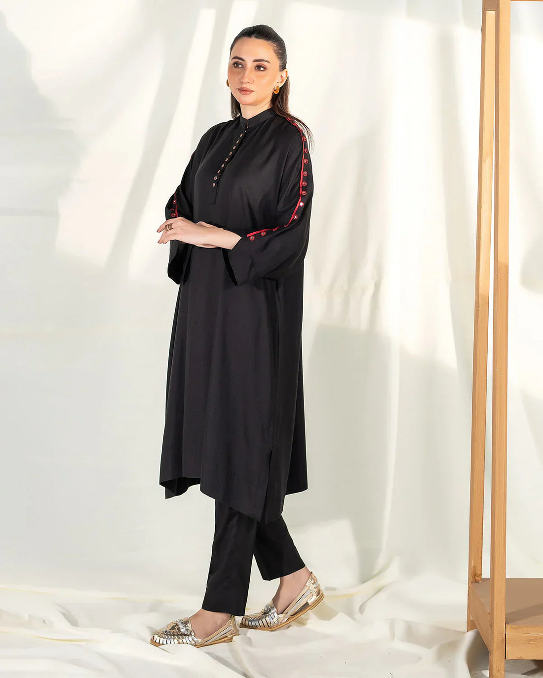 Zevk | Winter Flavour Kaftan | BLACK BERRY - House Of Hania