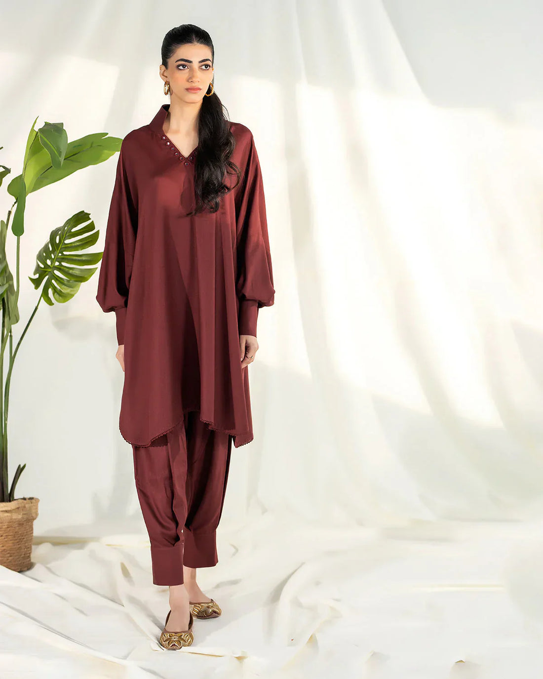Zevk | Winter Flavour Kaftan | BROWNIE - House Of Hania