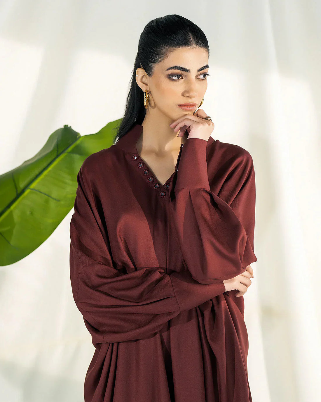 Zevk | Winter Flavour Kaftan | BROWNIE - House Of Hania
