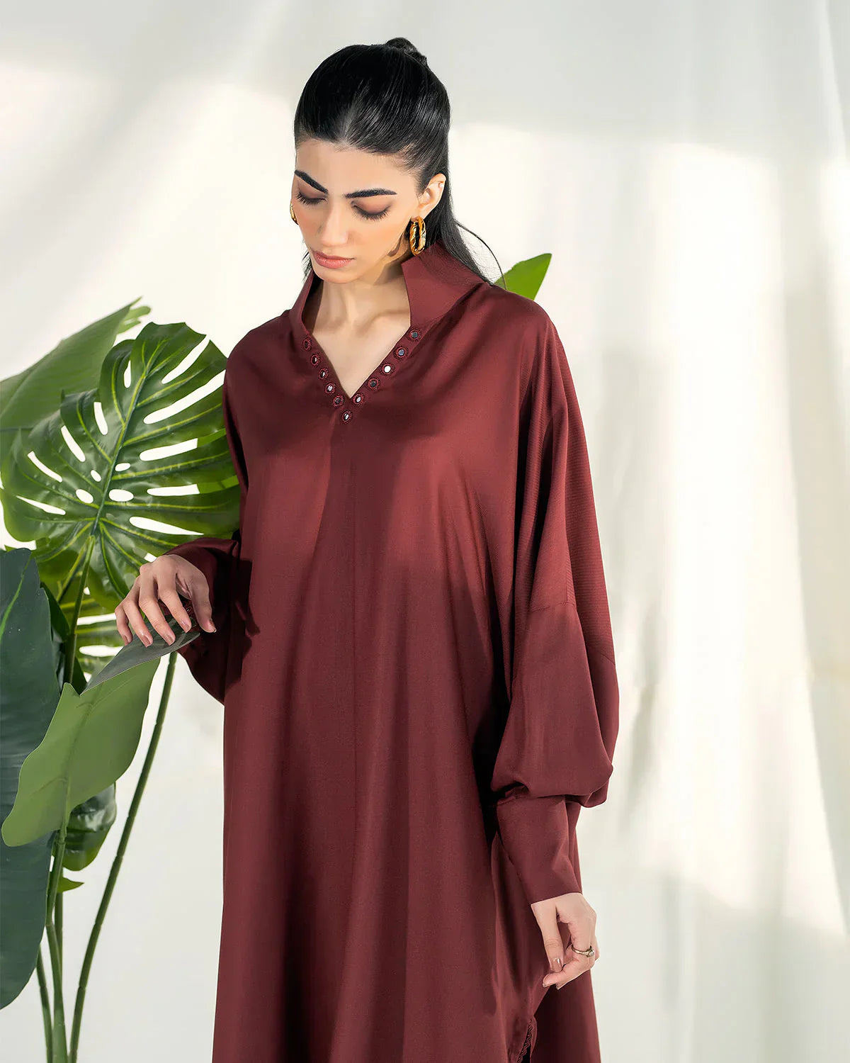 Zevk | Winter Flavour Kaftan | BROWNIE - House Of Hania