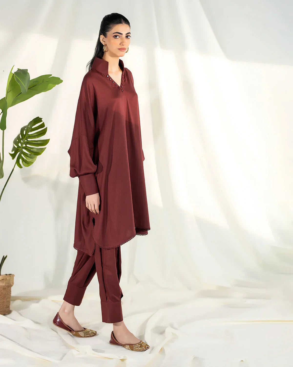 Zevk | Winter Flavour Kaftan | BROWNIE - House Of Hania