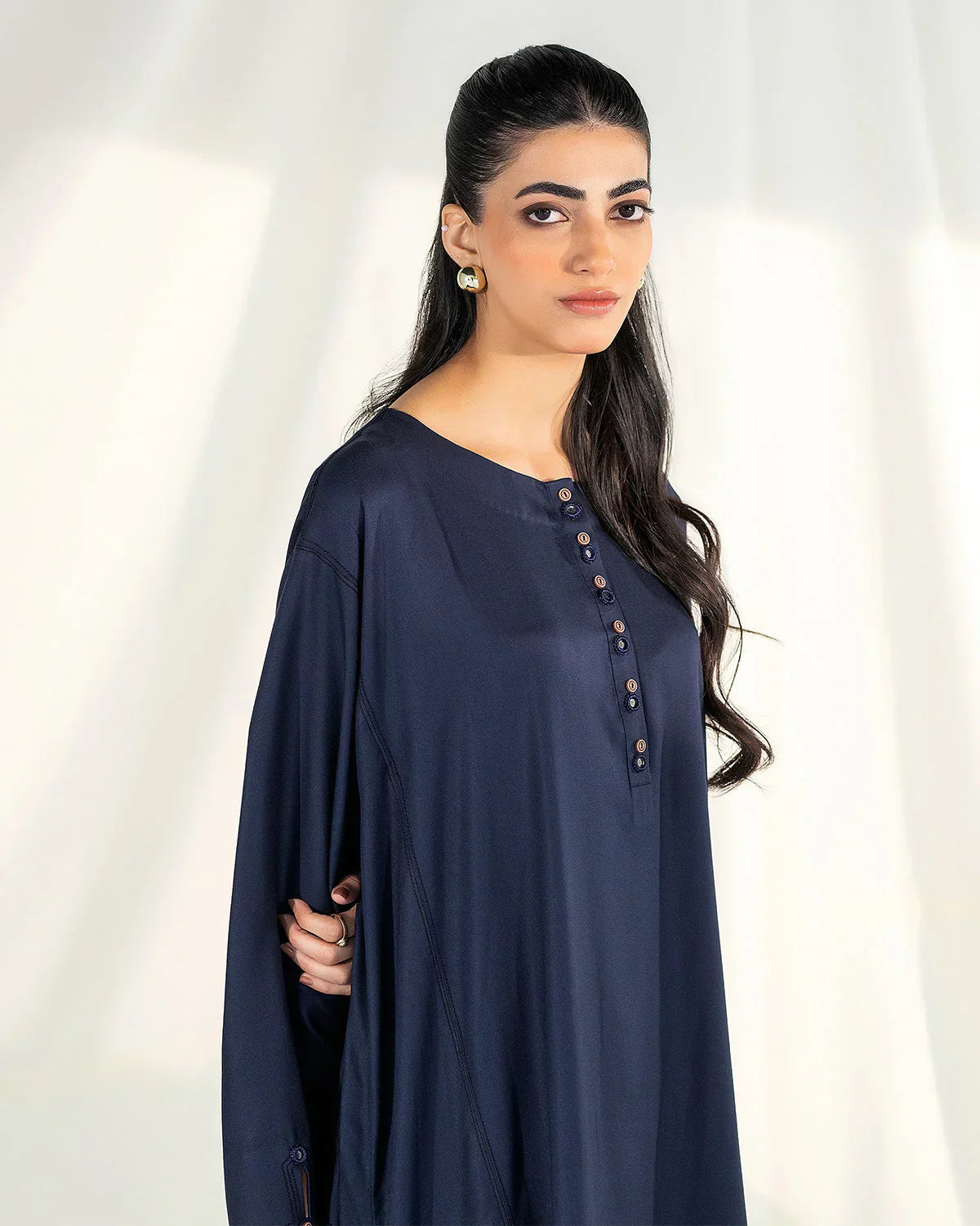 Zevk | Winter Flavour Kaftan | ROYAL BLUE - House Of Hania