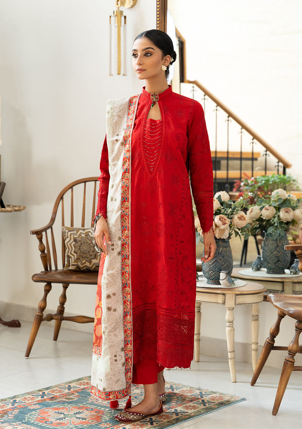 Aik Atelier | Samah Lawn 24 | LOOK 08 - House Of Anaya