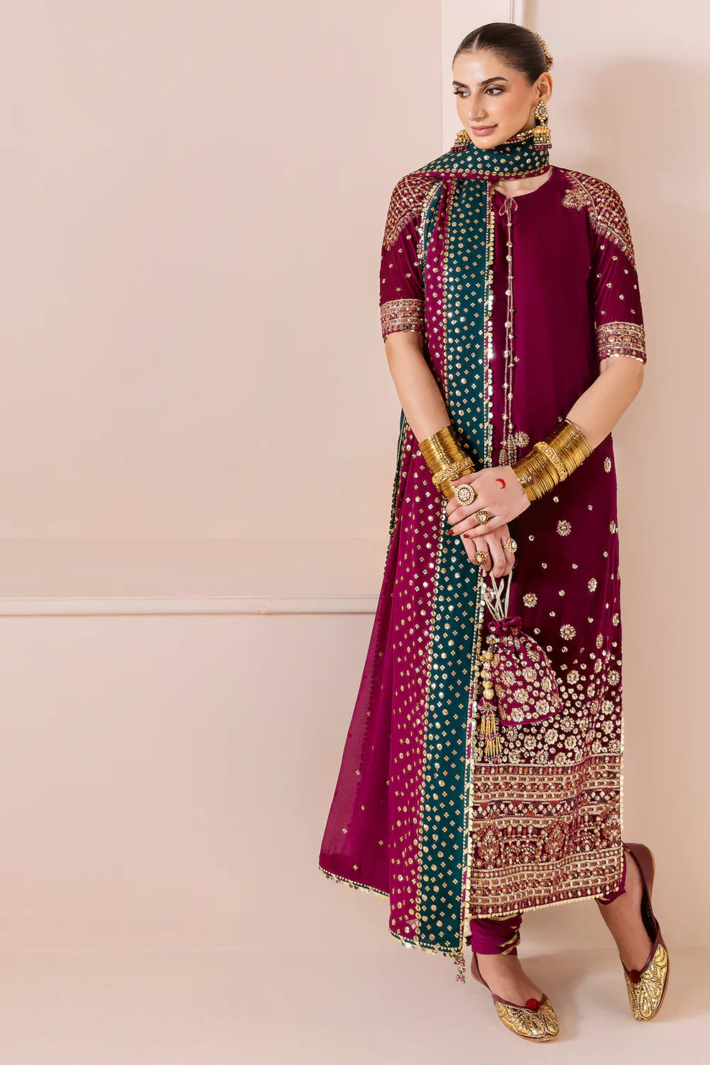 jazmin | Chandani Velvet Formals '25 | Embroidered Velvet Formal CVF D-02 - House Of Hania
