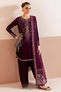 jazmin | Chandani Velvet Formals '25 | Embroidered Velvet Formal CVF D-05 - House Of Hania