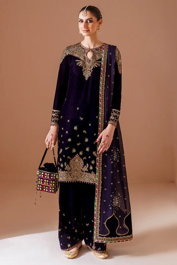 jazmin | Chandani Velvet Formals '25 | Embroidered Velvet Formal CVF D-08 - House Of Hania