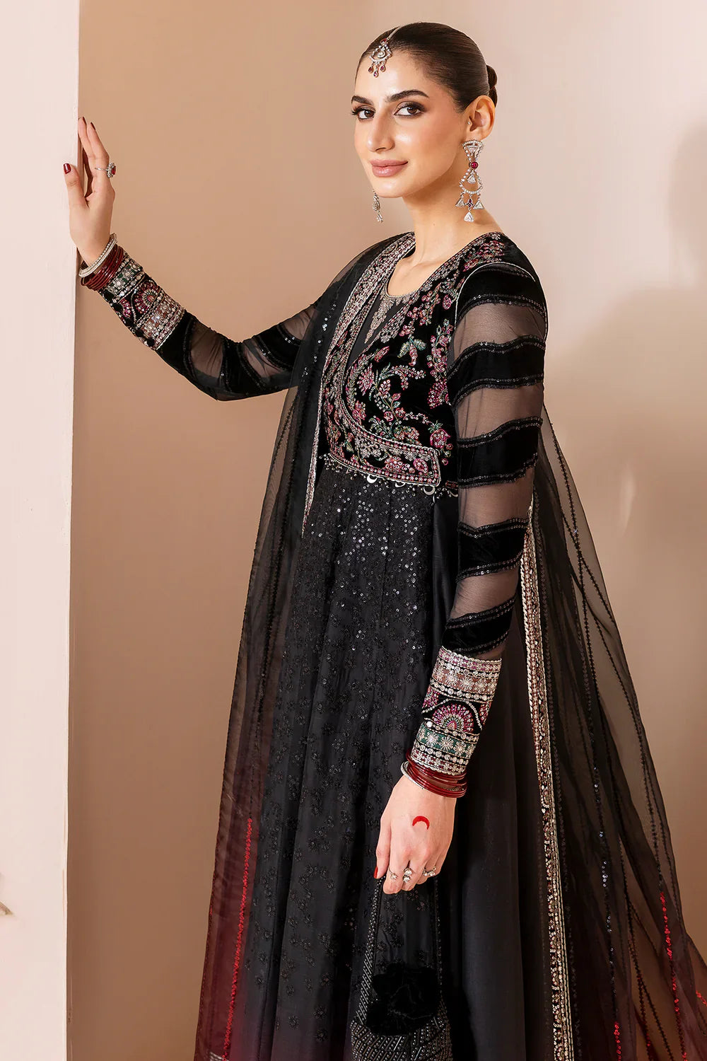 jazmin | Chandani Velvet Formals '25 | Embroidered Velvet Formal CVF D-10 - House Of Hania