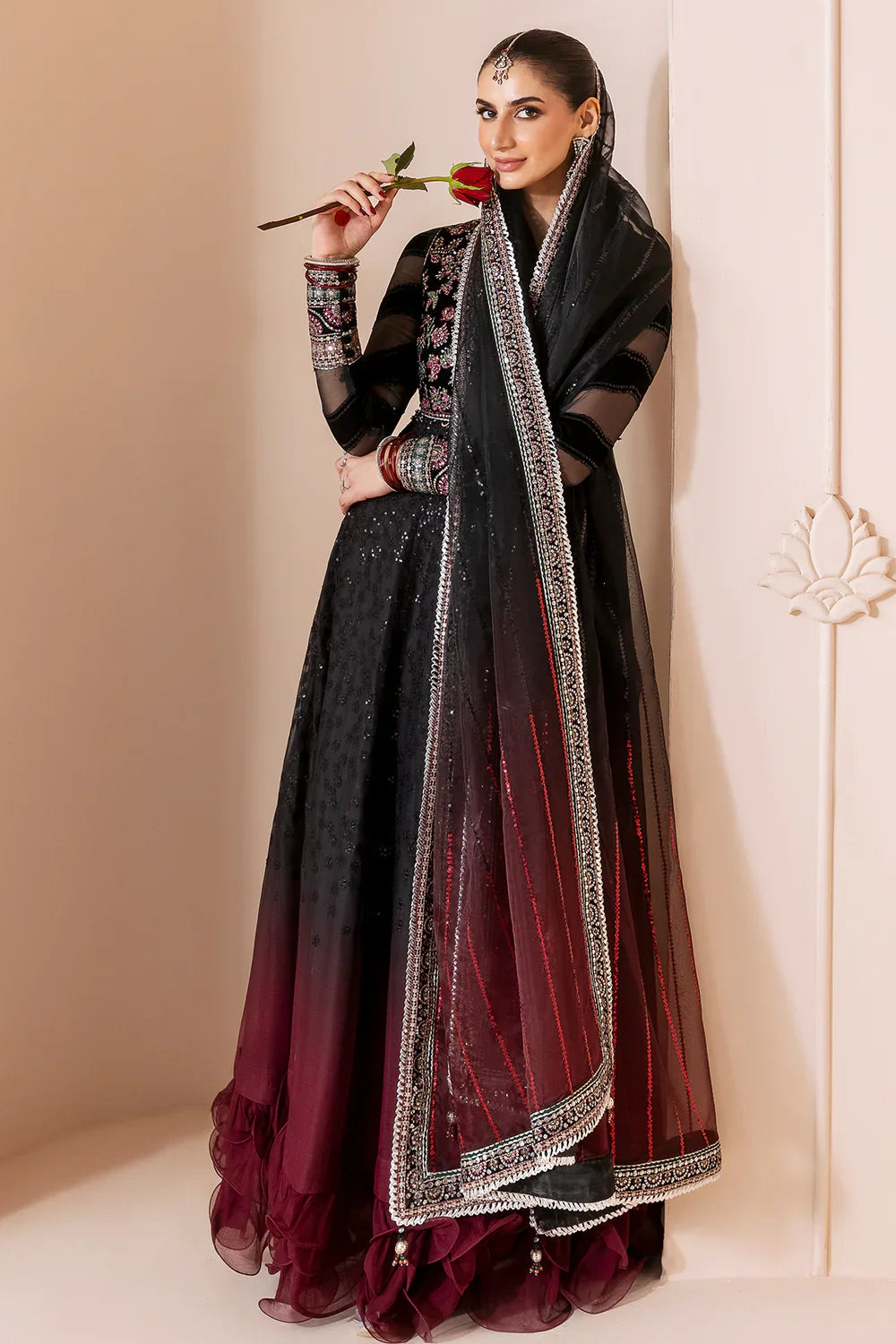 jazmin | Chandani Velvet Formals '25 | Embroidered Velvet Formal CVF D-10 - House Of Hania