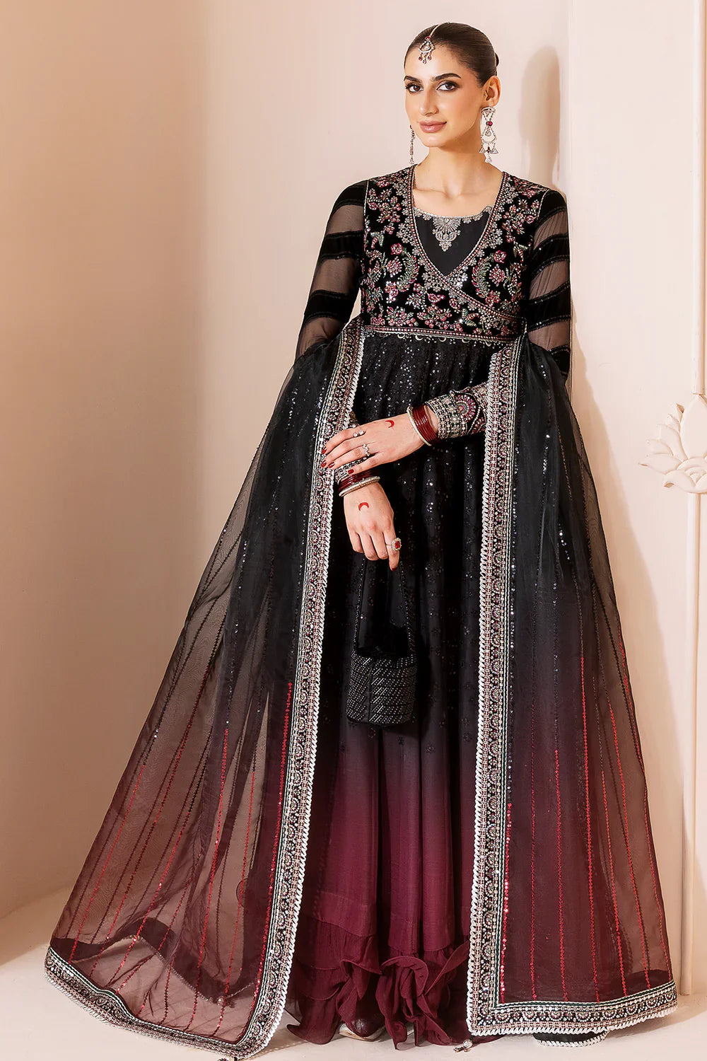jazmin | Chandani Velvet Formals '25 | Embroidered Velvet Formal CVF D-10 - House Of Hania