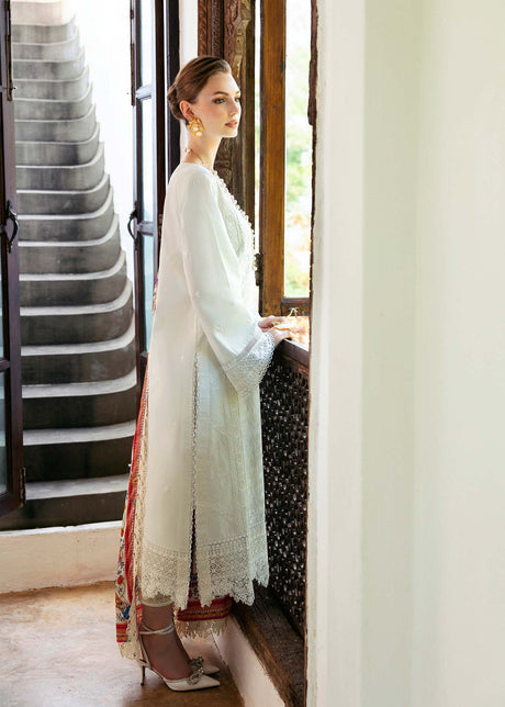 kanwal Malik | Mayal Luxury Lawn | Cerise - House Of Hania