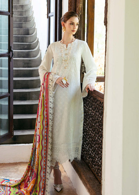 kanwal Malik | Mayal Luxury Lawn | Cerise - House Of Hania
