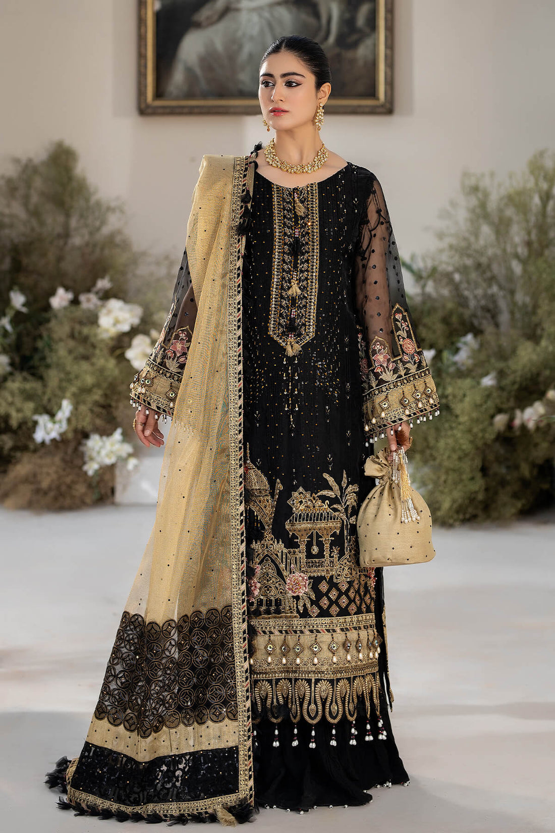 Raeesa Premium | Dehleez Formals | DL-1017 Nightingale - House Of Anaya